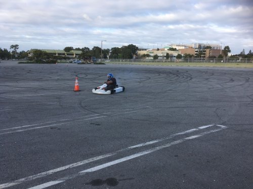 Jonny in go-kart